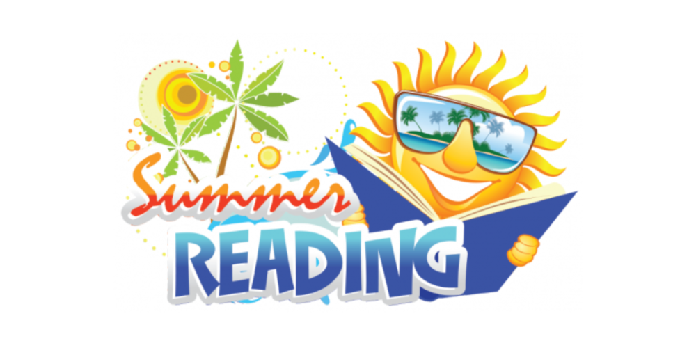 Summer sun reading book