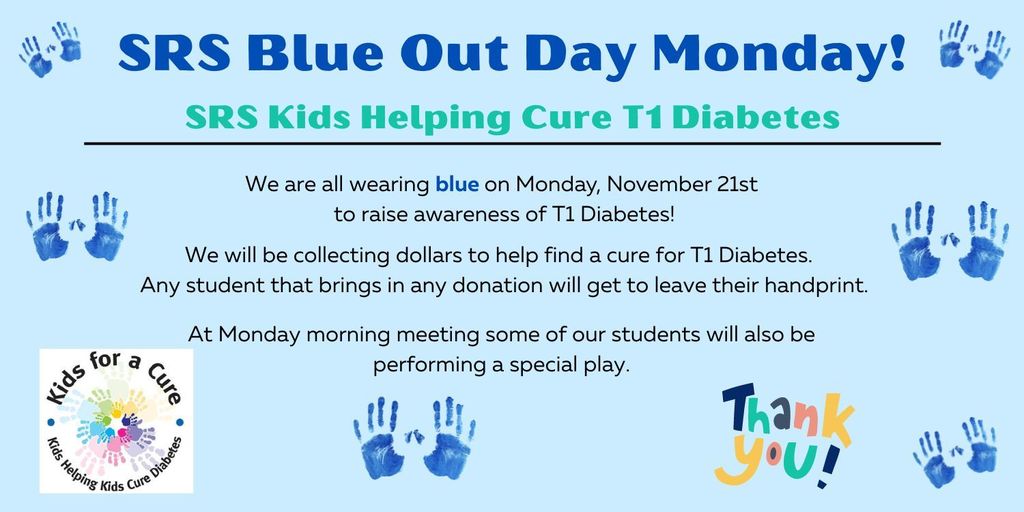 SRS Blue Out Day Monday