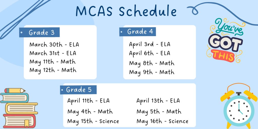MCAS Schedule